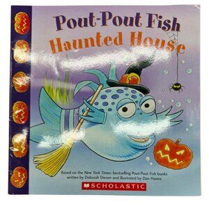 Pout-Pout Fish Haunted House Paperback Childrens Book By Scholastic READ